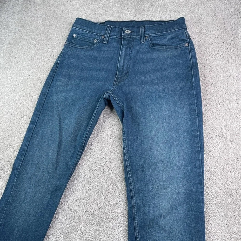 Levis Jeans Mens 34x32 (Fits 32x31) Blue 511 Slim Fit Straight Stretchy Denim